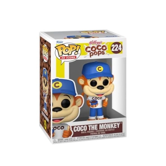 Funko Pop! Ad Icons #224 – Coco the Monkey (Kellogg’s Coco Pops) – New in Box - Picture 1 of 11